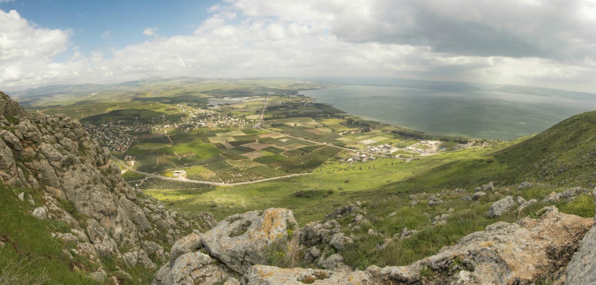 A view of Galilee from atop Mt. Arbel